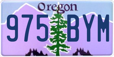 OR license plate 975BYM