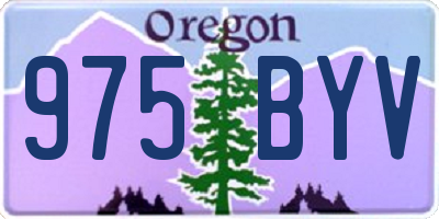 OR license plate 975BYV