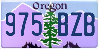OR license plate 975BZB