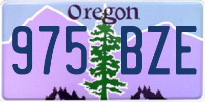 OR license plate 975BZE