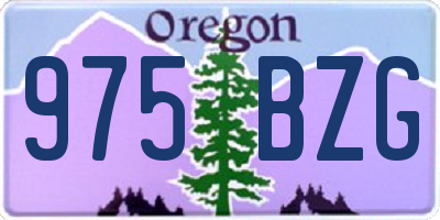 OR license plate 975BZG