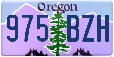 OR license plate 975BZH