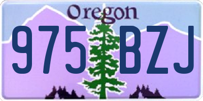 OR license plate 975BZJ