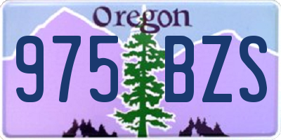 OR license plate 975BZS