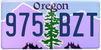 OR license plate 975BZT