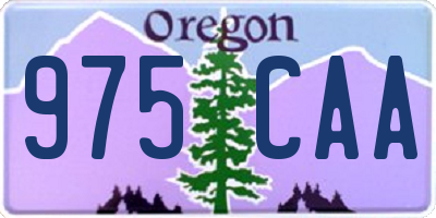 OR license plate 975CAA