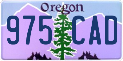 OR license plate 975CAD