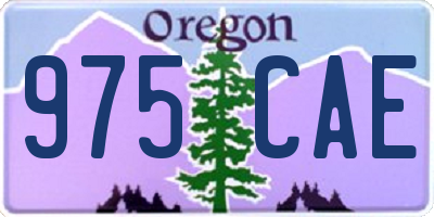 OR license plate 975CAE