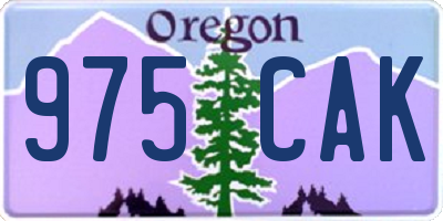 OR license plate 975CAK