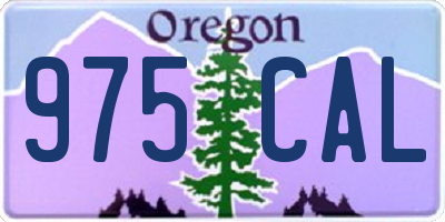OR license plate 975CAL