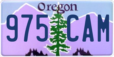OR license plate 975CAM