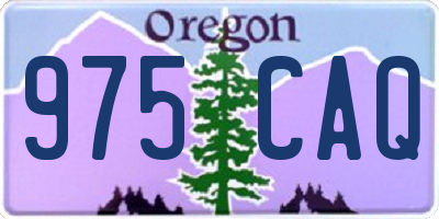 OR license plate 975CAQ