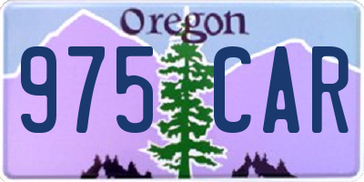 OR license plate 975CAR