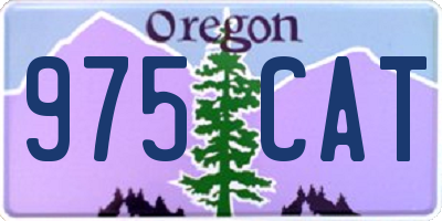 OR license plate 975CAT