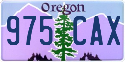 OR license plate 975CAX