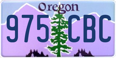 OR license plate 975CBC