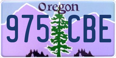 OR license plate 975CBE