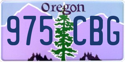 OR license plate 975CBG