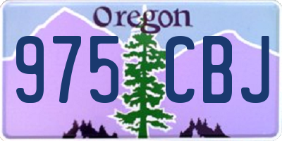 OR license plate 975CBJ