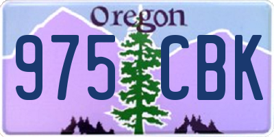 OR license plate 975CBK