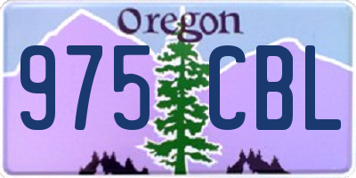 OR license plate 975CBL