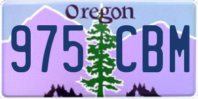 OR license plate 975CBM