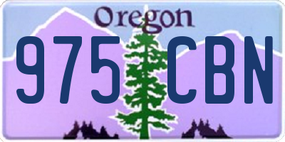 OR license plate 975CBN