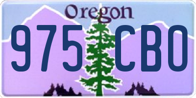 OR license plate 975CBO