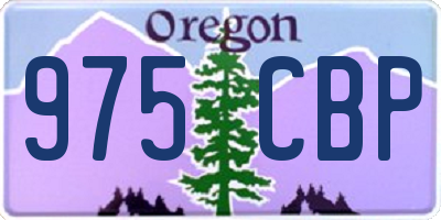 OR license plate 975CBP