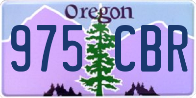 OR license plate 975CBR