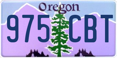 OR license plate 975CBT