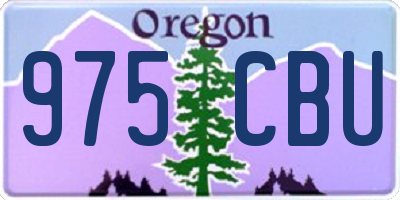 OR license plate 975CBU