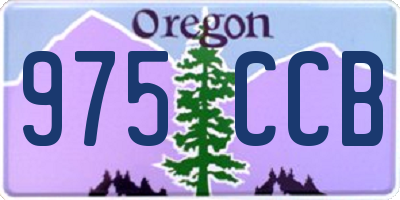OR license plate 975CCB