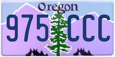 OR license plate 975CCC