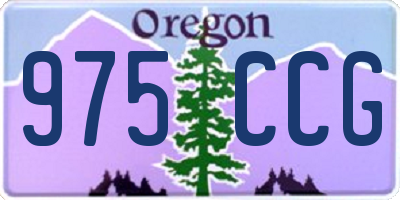 OR license plate 975CCG