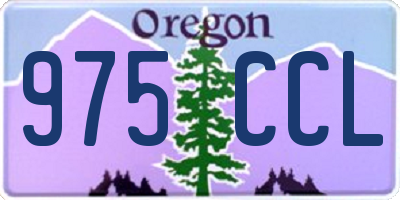 OR license plate 975CCL