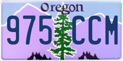 OR license plate 975CCM