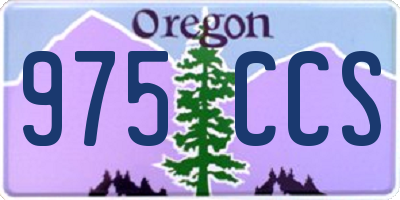 OR license plate 975CCS