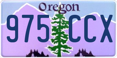 OR license plate 975CCX