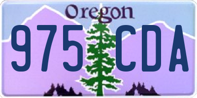 OR license plate 975CDA