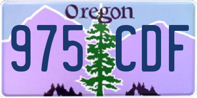 OR license plate 975CDF