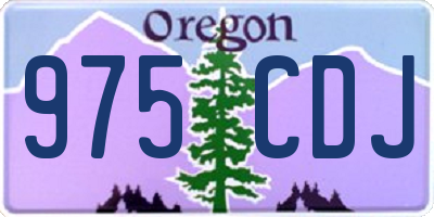 OR license plate 975CDJ