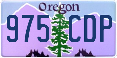 OR license plate 975CDP