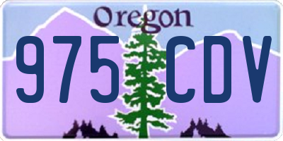 OR license plate 975CDV