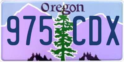 OR license plate 975CDX