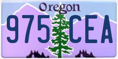 OR license plate 975CEA