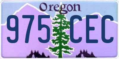 OR license plate 975CEC