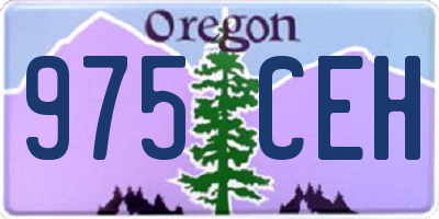 OR license plate 975CEH
