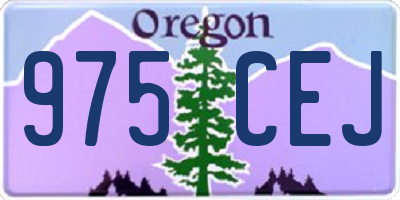 OR license plate 975CEJ