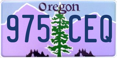 OR license plate 975CEQ